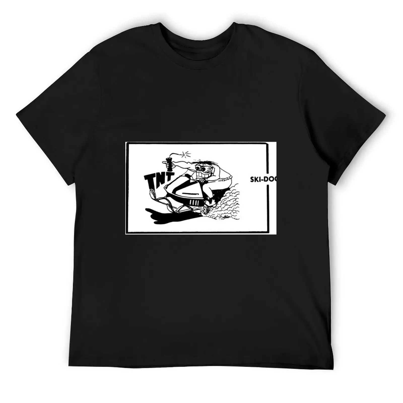 

1972 Snowmobilers Race and Rally Ski-Doo TNT snowmobile poster T-Shirt custom t shirt blacks mens graphic t-shirts big and tall