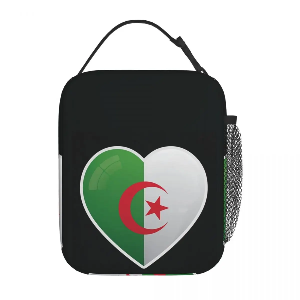 Algeria Algerian Flag Love Icon Insulated Lunch Bag for Women Kids Portable Food Boxes Thermal Lunch Box Tote
