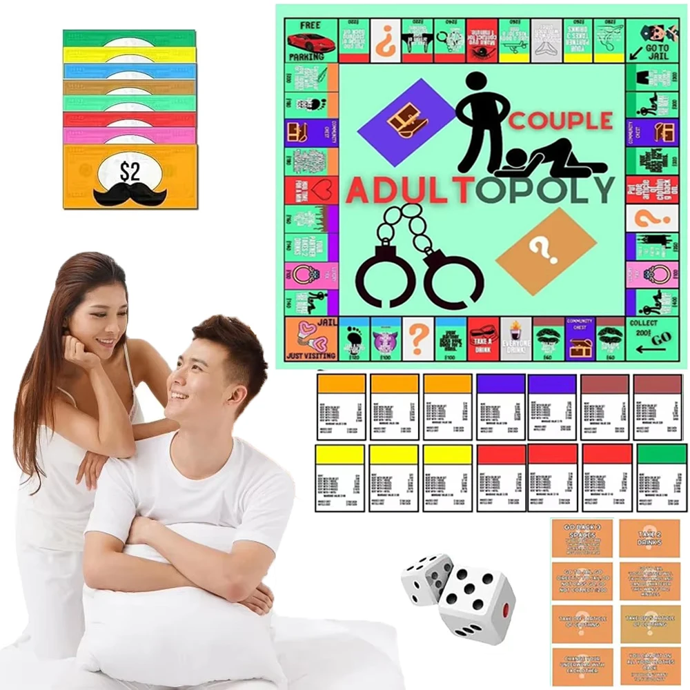 Couple Game Night Intimacy Cards 18+ Board Game Adult Date Prop Sex Noctilucent Erotic Lovers Position Foreplay Romantic Toy