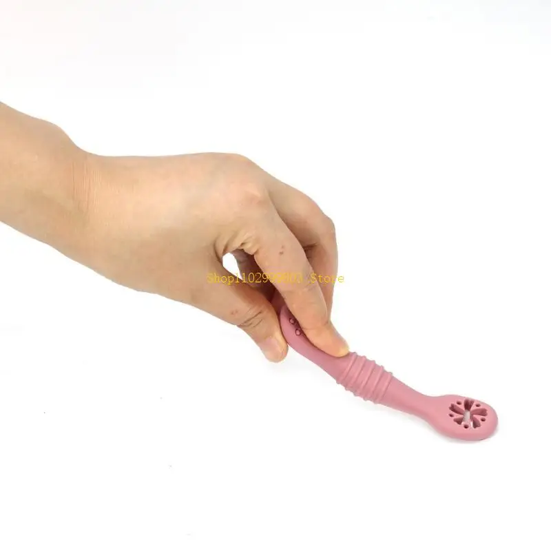 Baby Fütterung Löffel Rutschfeste Kleinkind Löffel Gabel Set Ergonomische Einfarbig J0MF