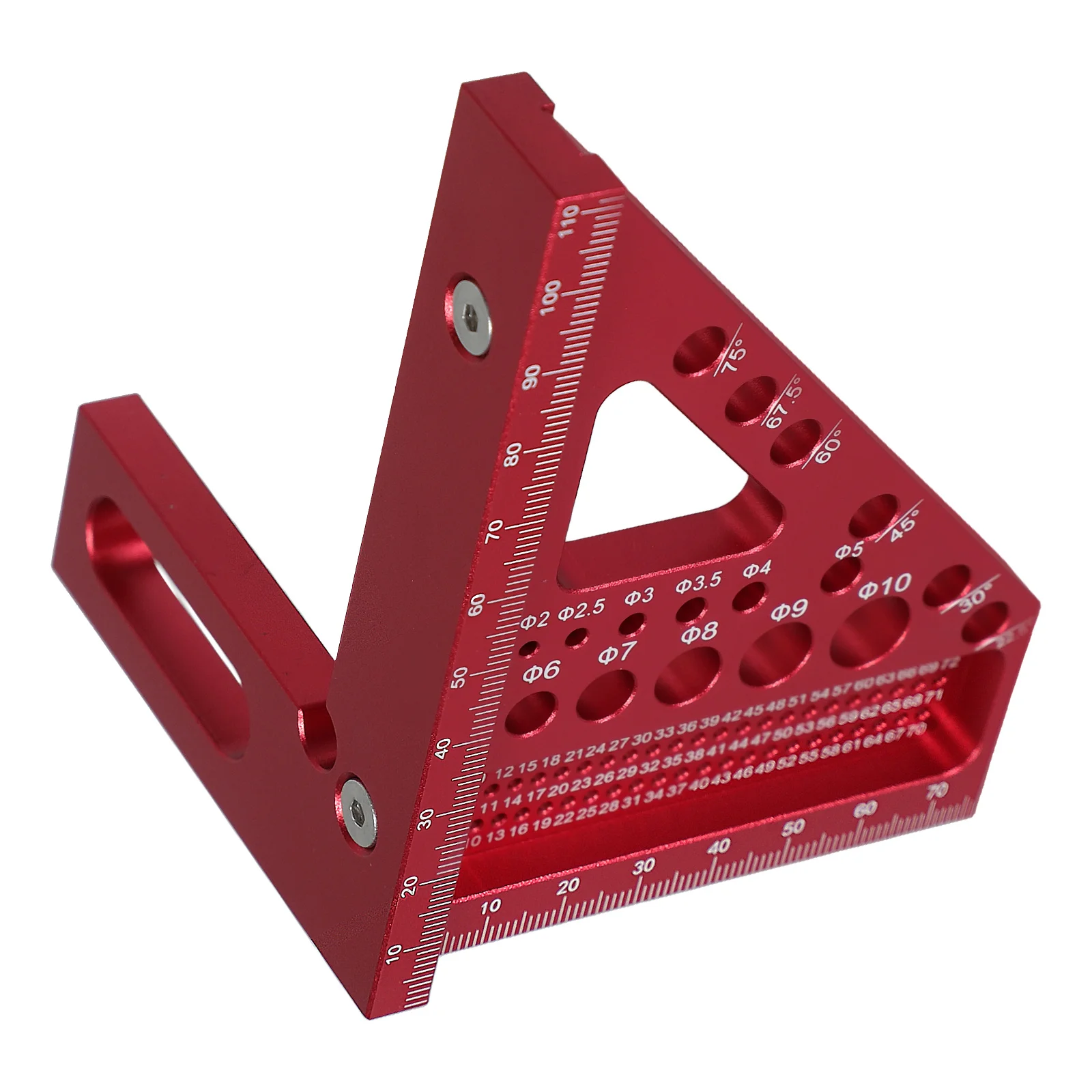 

Woodworking Measuring Tools Multifunctional Aluminum Ruler Square Angle Engineer Carpenter Triangle Scribe Device