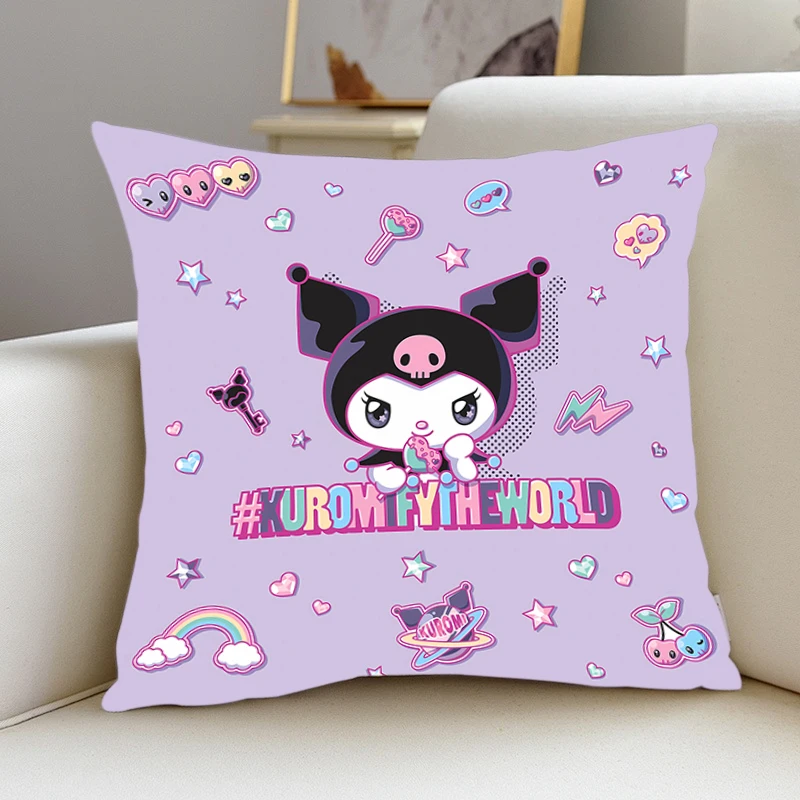 

home decor Pillow Cover Kulomi iving room 40x40 car restaurant deck chair Dakimakura Throw Pillows Square Pillowcase Girl style