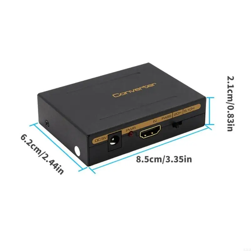 4K60Hz Compatível com HDTV para o adaptador extrator auditivo compatível com HDTV R2LB