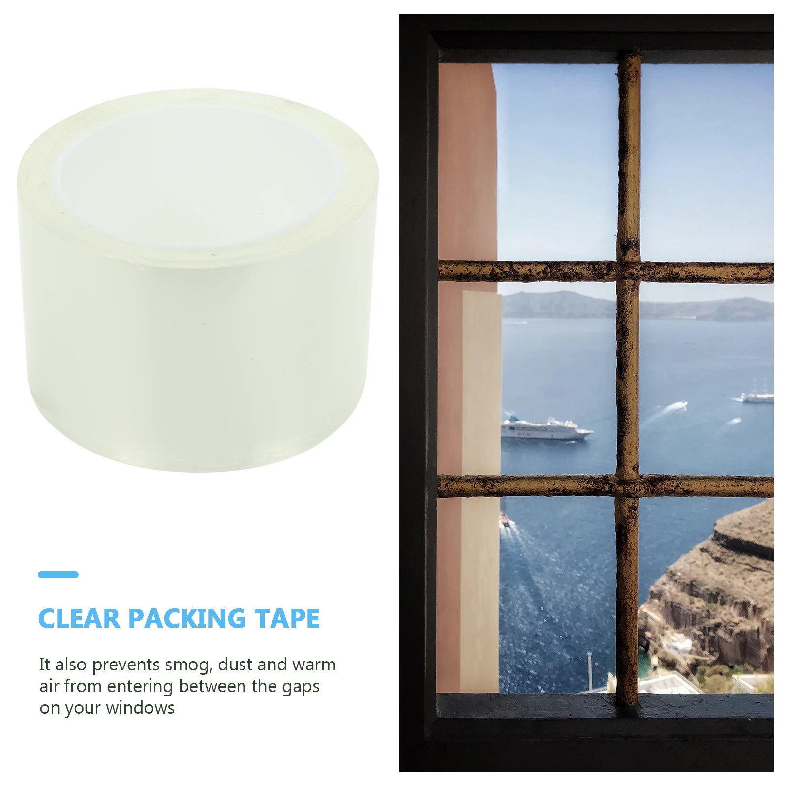 

Clear Packing Sealing Tape 7cmx10m Acrylic Adhesive Heavy Duty Insulation No Residue Tape Window Door Gaps Smog Dust Proof Long