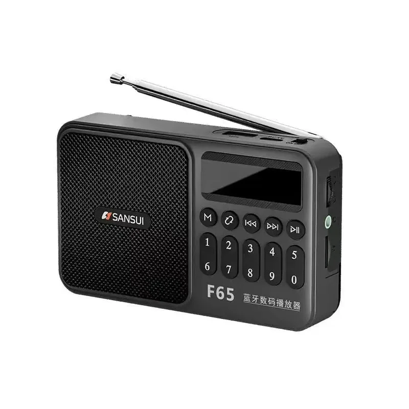 SANSUI F65 Portable FM Radio MP3 Walkman TF/USB Bluetooth Wireless