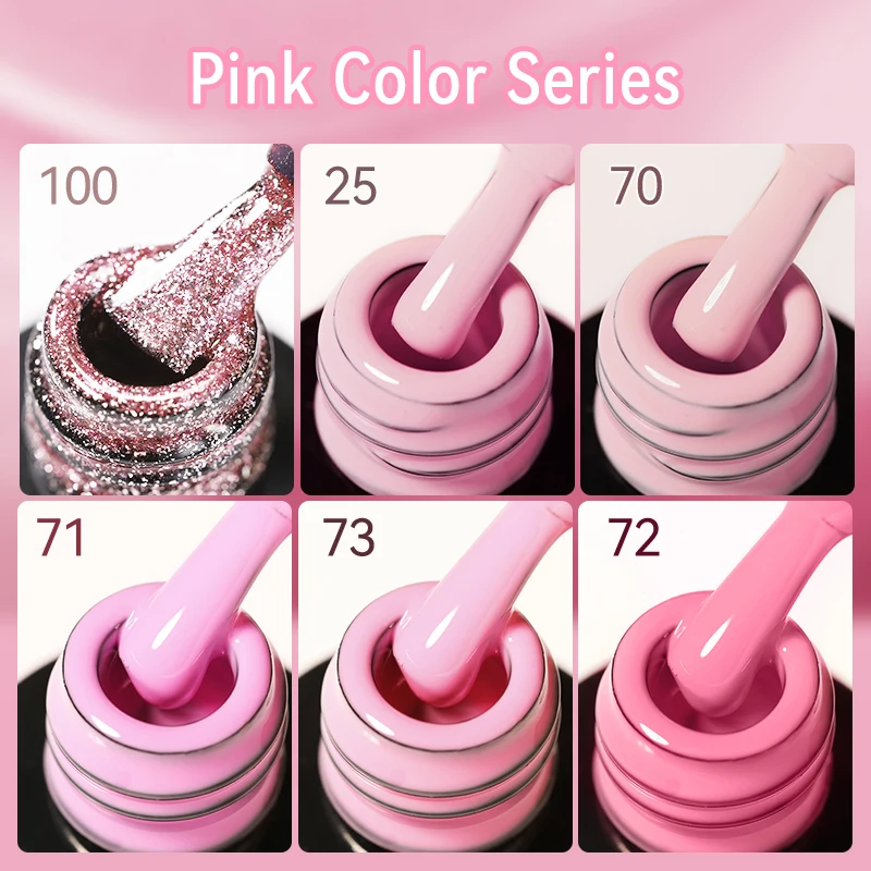 UR SUGAR الوردي عارية اللون سلسلة هلام طلاء الأظافر 7 مللي سباركلي بريق هلام شبه دائم الأشعة فوق البنفسجية LED نقع قبالة مسمار مانيكير الورنيش #4