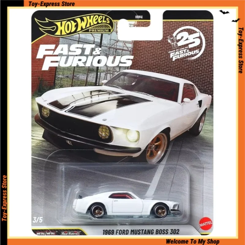 

Hot Wheels Premium 2026 Быстрые и веселые детские игрушки Hotwheels 2026 1:64 Модель автомобиля для мальчиков Детские игрушки 1969 Ford Mustang Boss 302