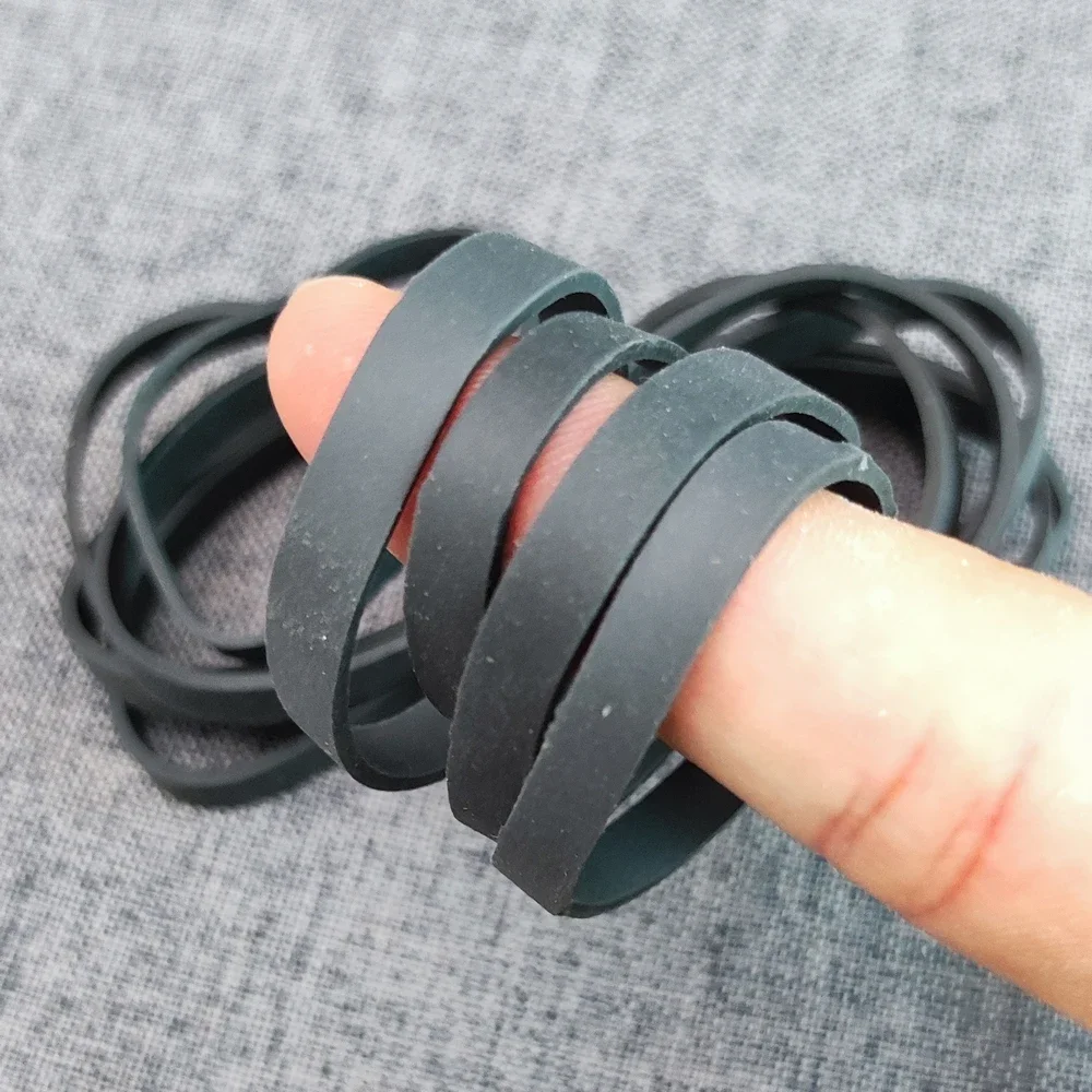 100 قطعة الأربطة المطاطية السوداء الكبيرة حلقة مطاطية قوية لمط قوي المطاط شريط مرن مكتب المنزل التعبئة والتغليف العرض المطاط التعادل