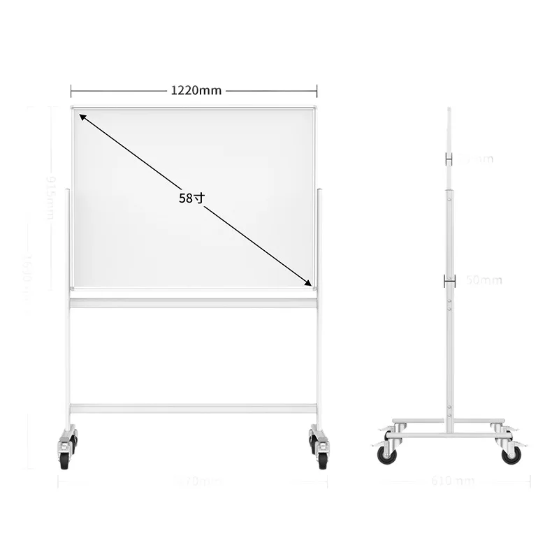 58 inch whiteboard writing board bracket whiteboard commercial conference office home teaching drawing board