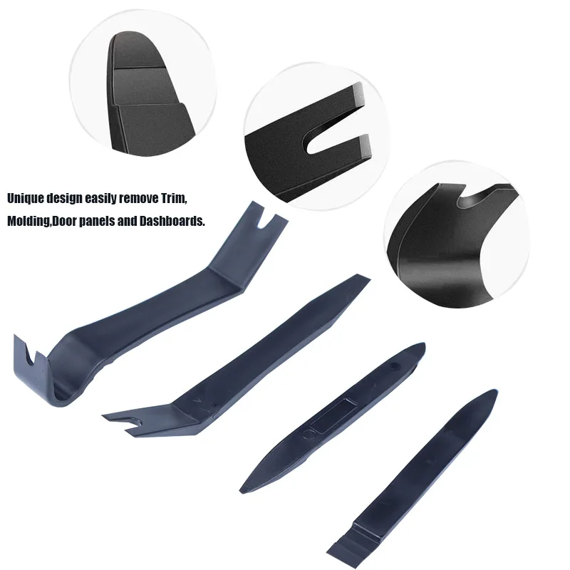 Car Trim Body Panel Removal Tool Kit Dashboard Door Pry Tools with Fastener Remover Set for Auto Interior Repair Accessories-L