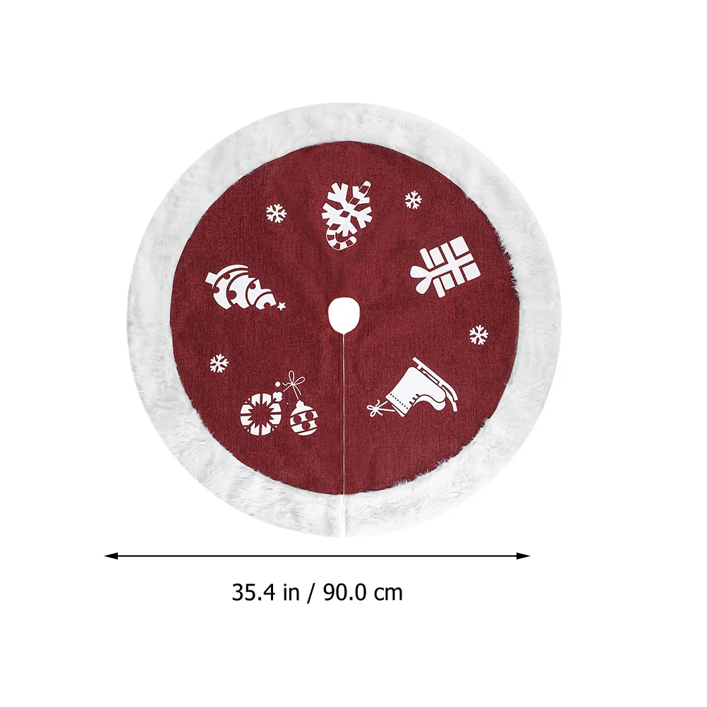 

Christmas Round Floor Carpet Xmas Tree Skirt Decor Party Mat Xmas Tree Skirt Carpet Holiday Decor DIY Accessories