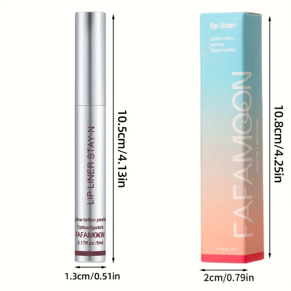 Lip Liner Peel-Off Lip Stain - Rossetto liquido idratante, a lunga durata, a prova di sbavature per tutti i tipi di pelle