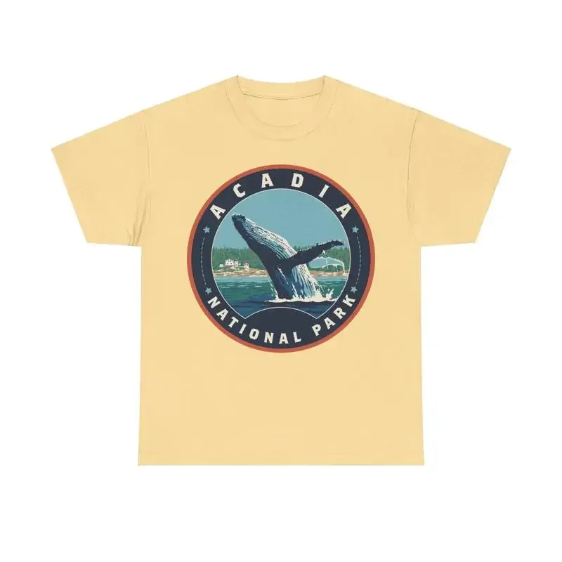 Acadia National Park Maine Round Logo T shirt