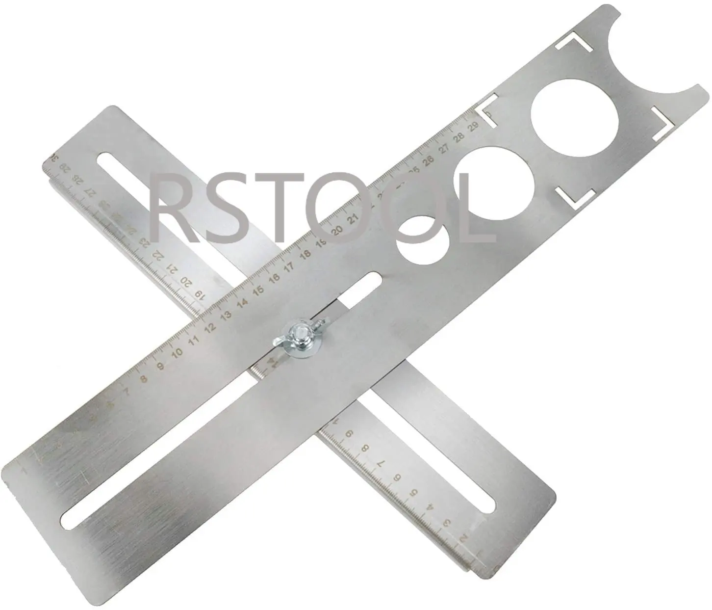 Đá Ceramic Lỗ Định Vị Đa Năng Thép Không Gỉ Gốm Lỗ Ghép Hình Người Cai Trị Bộ Dụng Cụ Khoét Lỗ Trong 25Mm, 40Mm 45Mm, 55Mm (1 Chiếc)