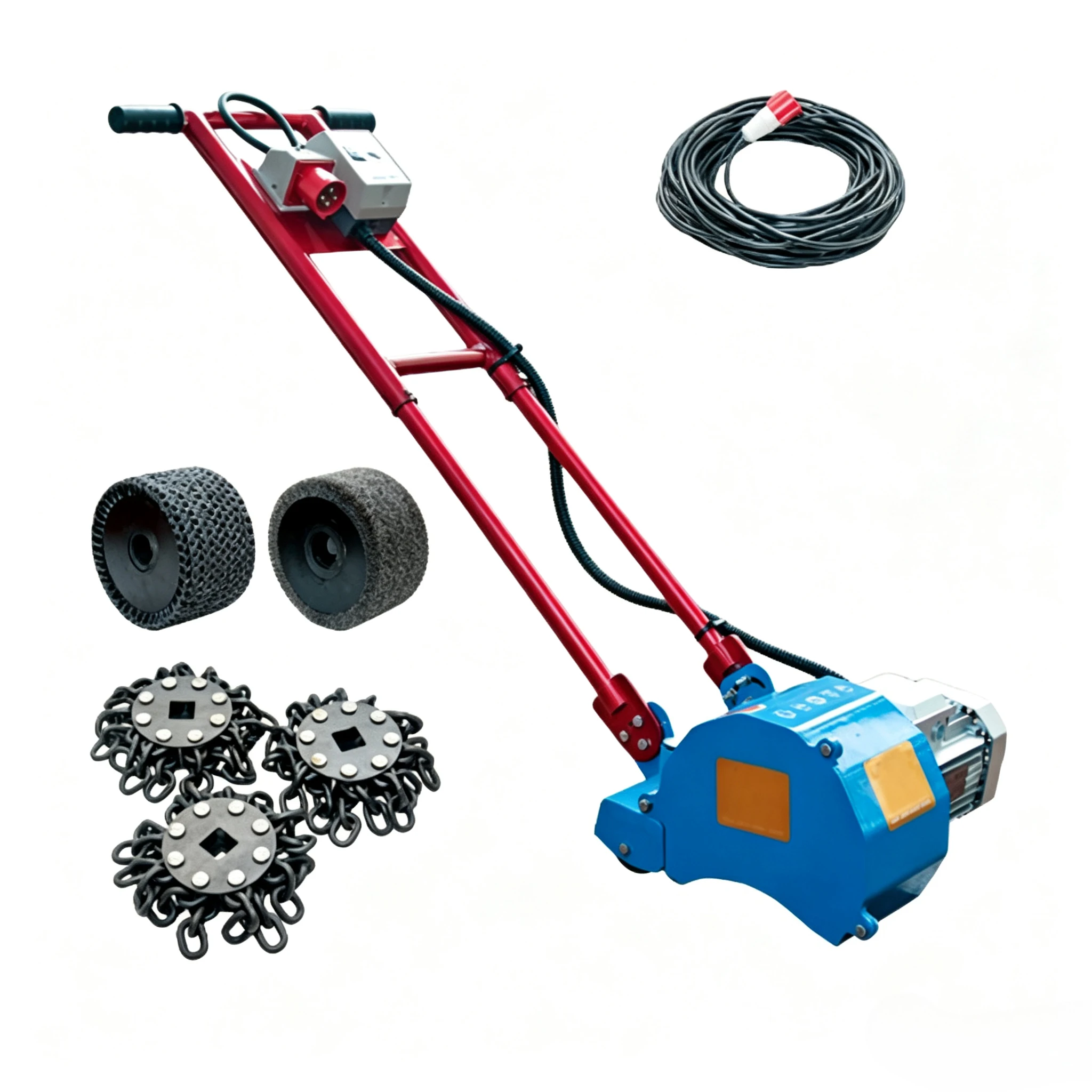 Marine Maintenance Unit, Handheld Push Type Ship Deck Rust Cleaner, Model 591211 & Rustibus 1200E 591212 Vessel Descaling Device