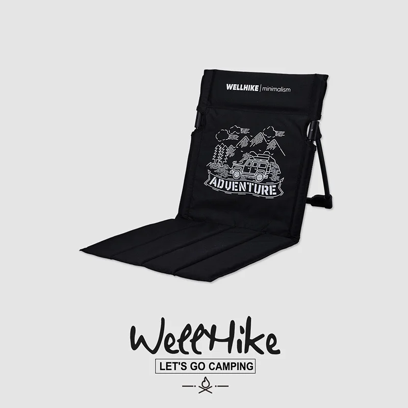 Custom Compact Lightweight Foldable Legless Chair Portable Beach Mat Outdoor Camping Folding Floor Beach Chair image 4