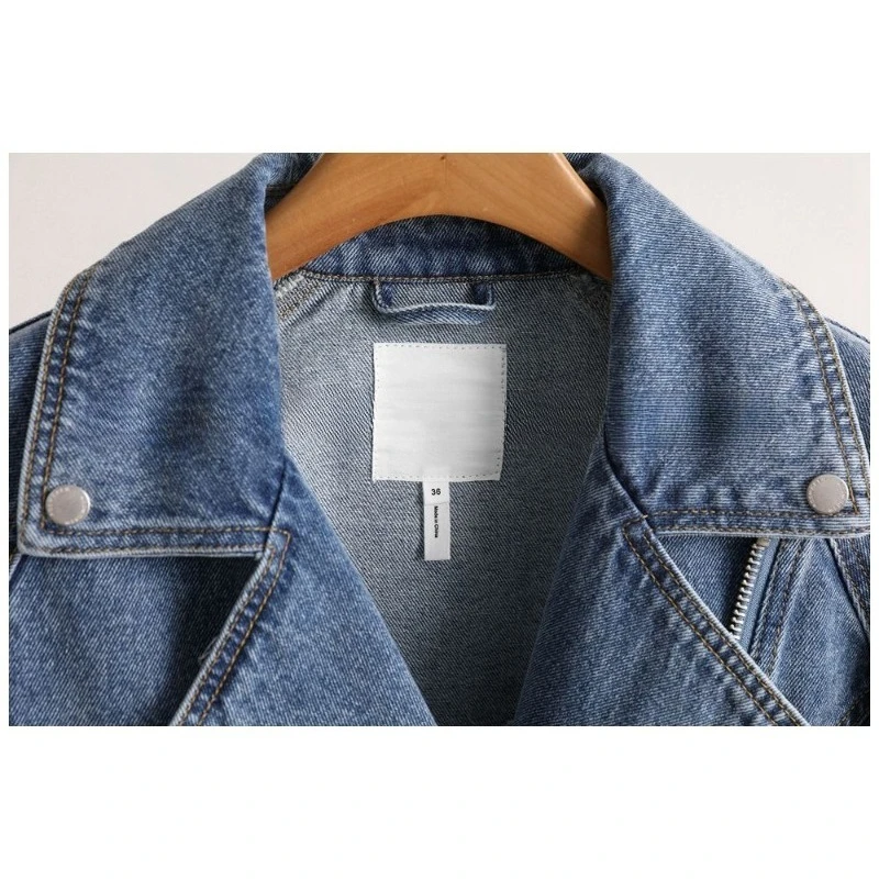 Women's Fairy Spring and Autumn Tops Jacket Irregular Zipper Cowboy Advanced Loose Leisure Comfortable Brand Fashion New Thin