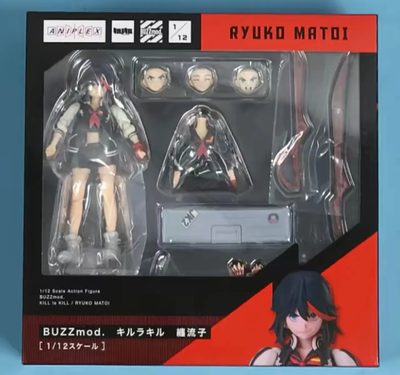 В наличии: 100% Оригинальная коллекционная фигурка Aniplex Buzzmod Kill La Kill Рюко Матои, масштаб 1/12, аниме-модель, игрушка