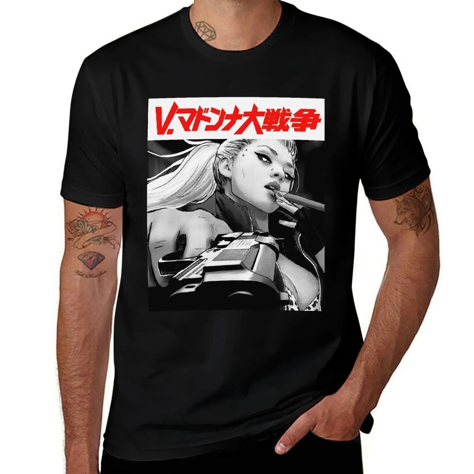 Yakuza Japanese Cyberpunk Girl Vaporwave Urban Style T-Shirt customizeds graphic t shirts designer shirts mens plain t shirts