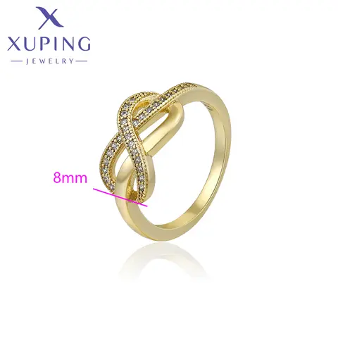 Xuping Smycken Mode Trend Fingerring Enkel Ny Ankomst Kvinnor Par Festpresent X000714506 6 best sales Xuping smycken i rostfritt stål - №6