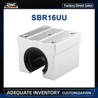 4 Uds SBR16UU bloque de aluminio 16mm movimiento lineal de alta calidad rodamiento de bolas bloque deslizante uso SBR16 carril guía lineal piezas CNC