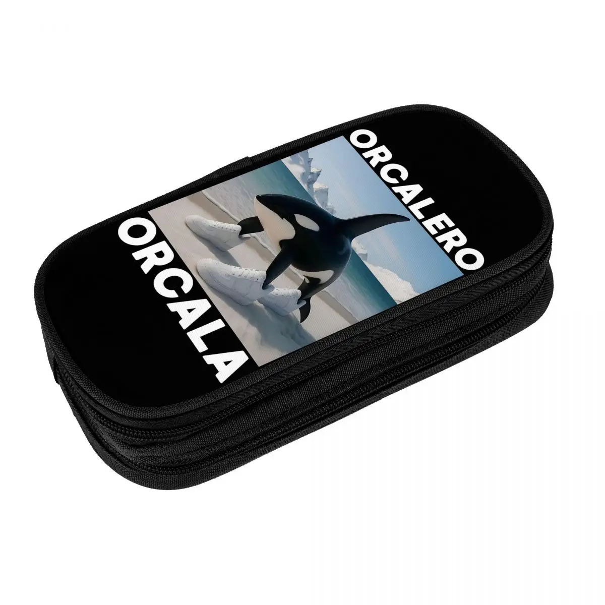 

Orcalero Orcala, итальянские пеналы Brainrot Meme, сумки-держатели для ручек для студентов, большие школьные пеналы на молнии для хранения студентов