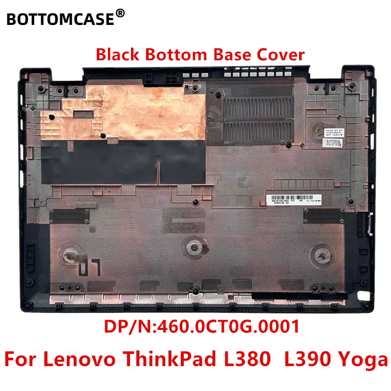 New For Lenovo ThinkPad L380  L390 Yoga  LCD Back Cover Bezel 95new Palmrest Upper Case Bottom Base Cover