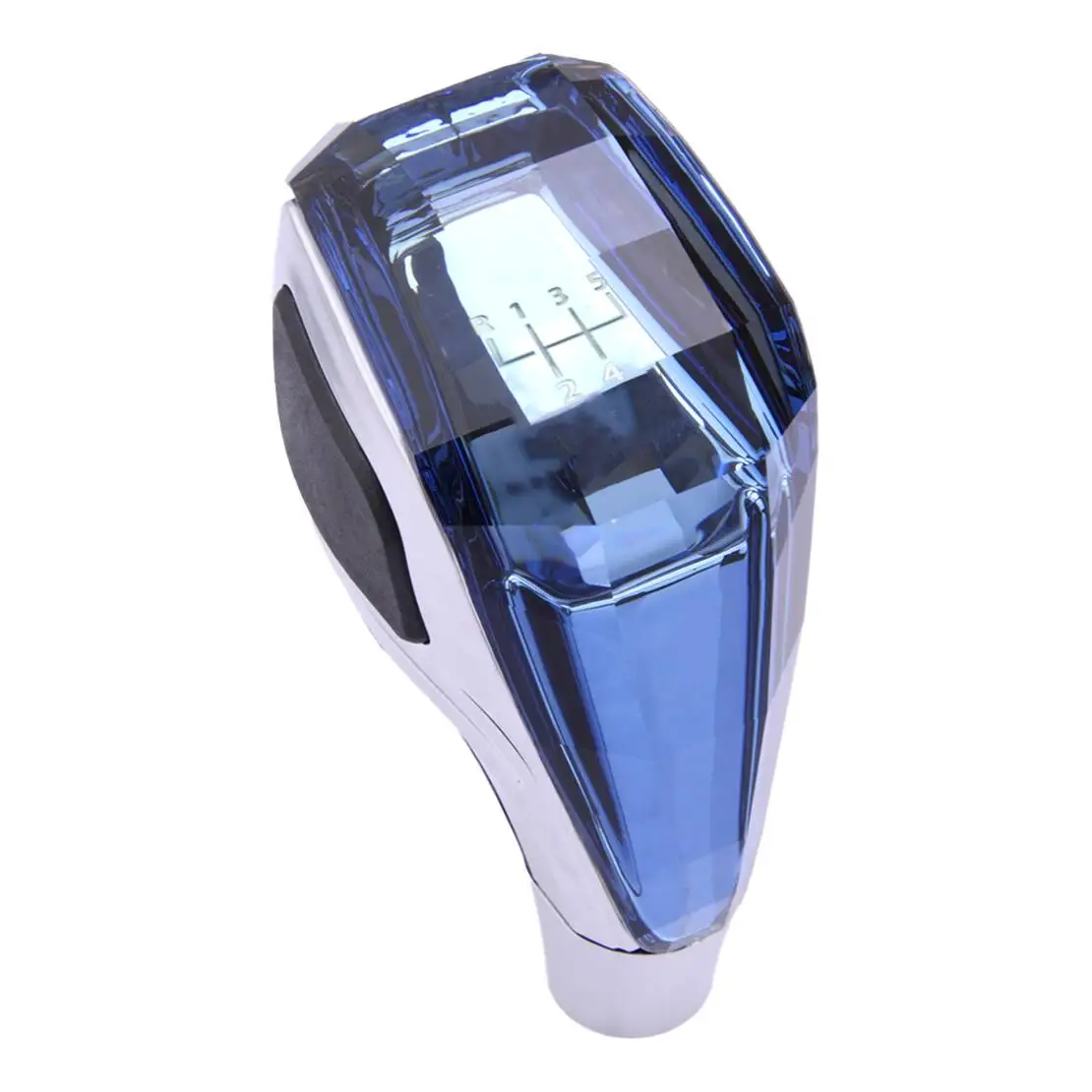 R12345 Car Universal Crystal Handle With Touch Motion Activated LED Gear Shift Knob Head