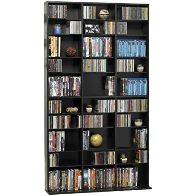 Oskar 1080 Media Storage Cabinet – Protects & Organizes Prized Music, Movie, Video Games or Memorabilia Collections,