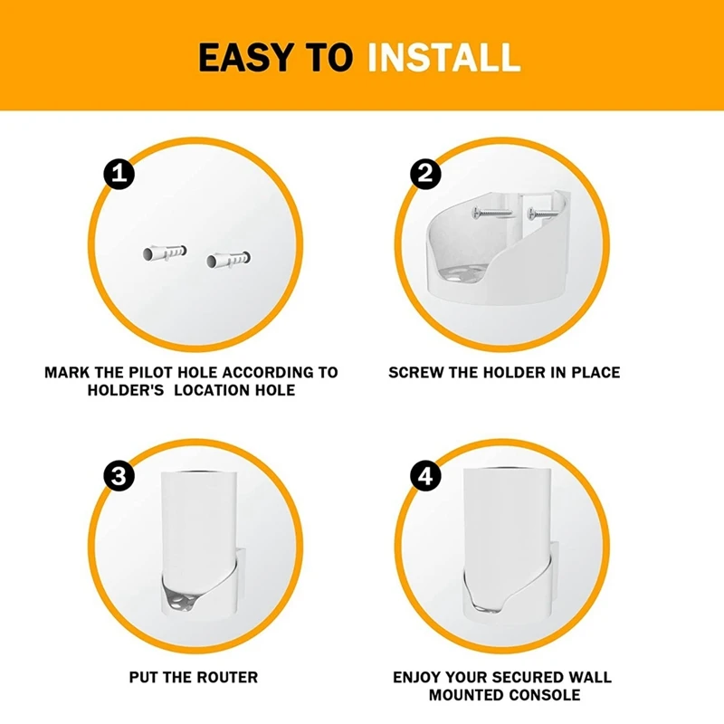 1Pcs Wall Mount For TP-Link Deco X68/X80/XE75/XE75 Pro Wi-Fi 6 System,Wall Hanging Bracket Holder For Wi-Fi Router