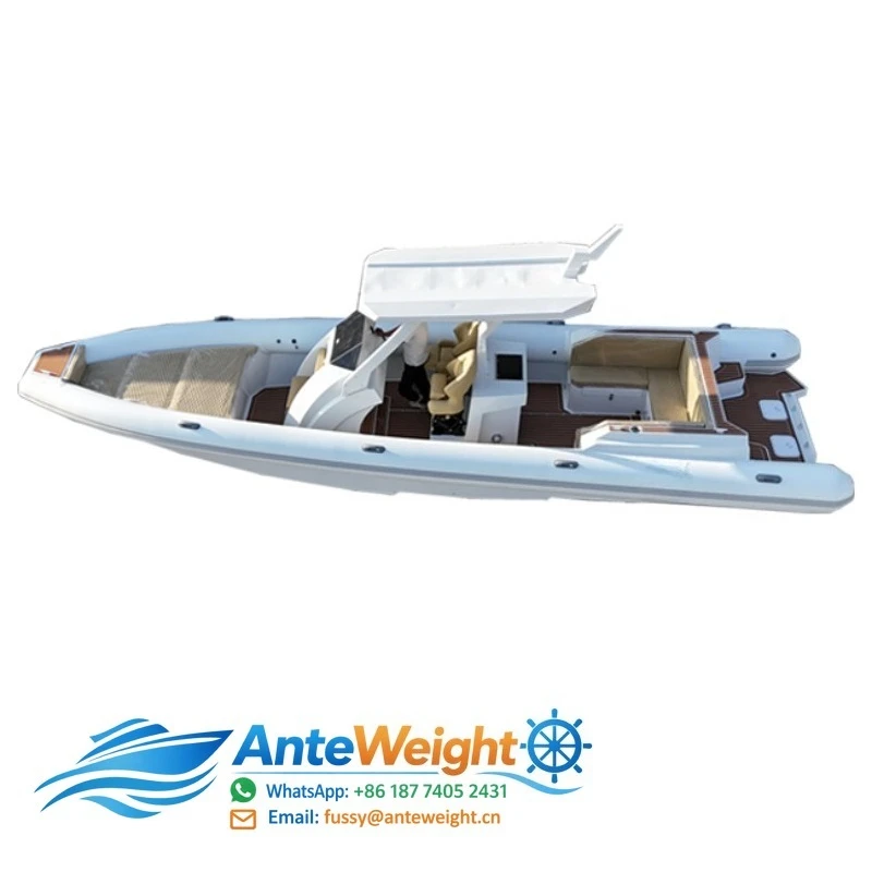 33ft 10m Aluminum Step Hull ORCA Hypalon High Speed Inflatable Boat