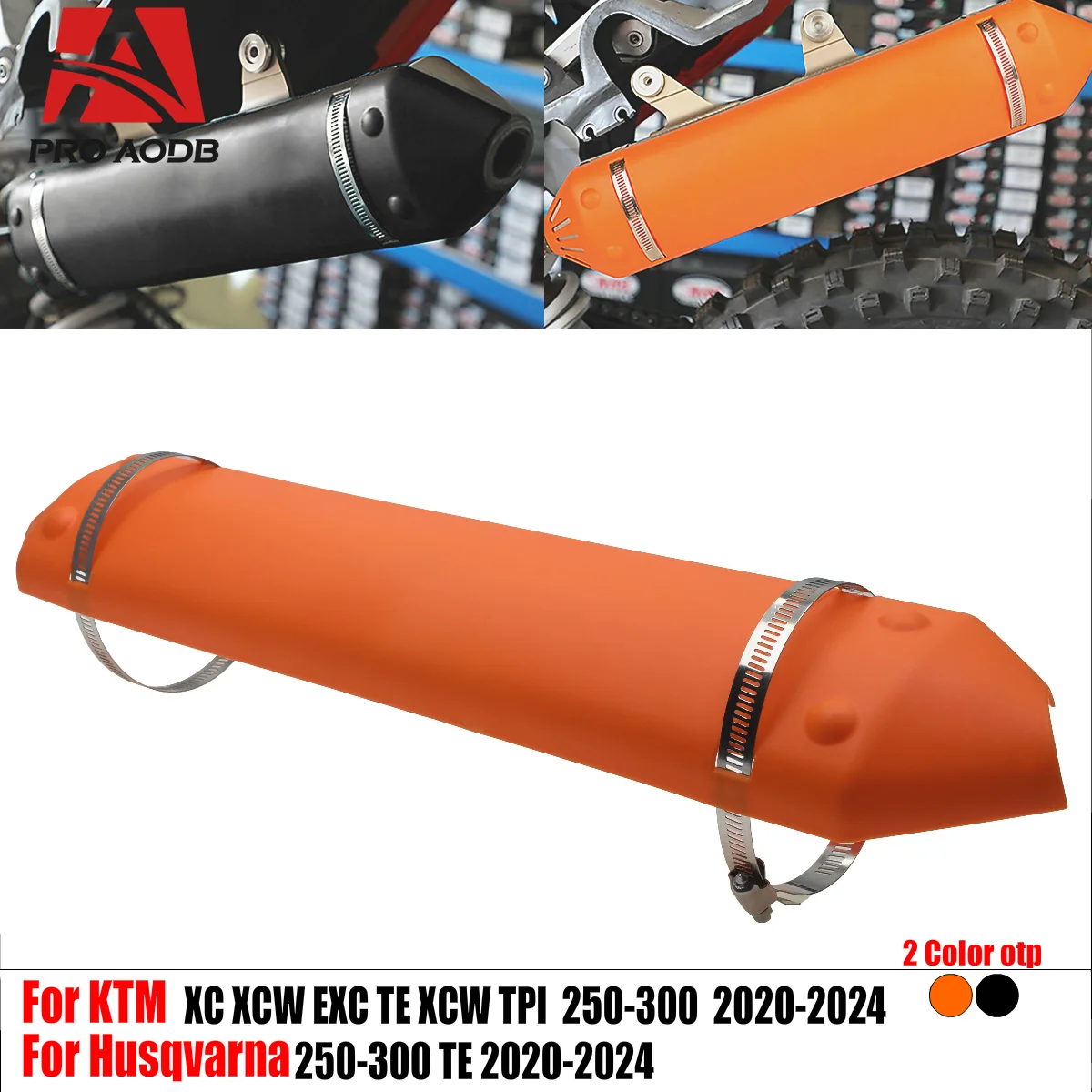 For Husqvarna TE250 TE300 2T For KTM EXC 250 300 TPI XC XC-W 2020-2024 Reliable Durable Motorcycle Exhaust Tail Protector