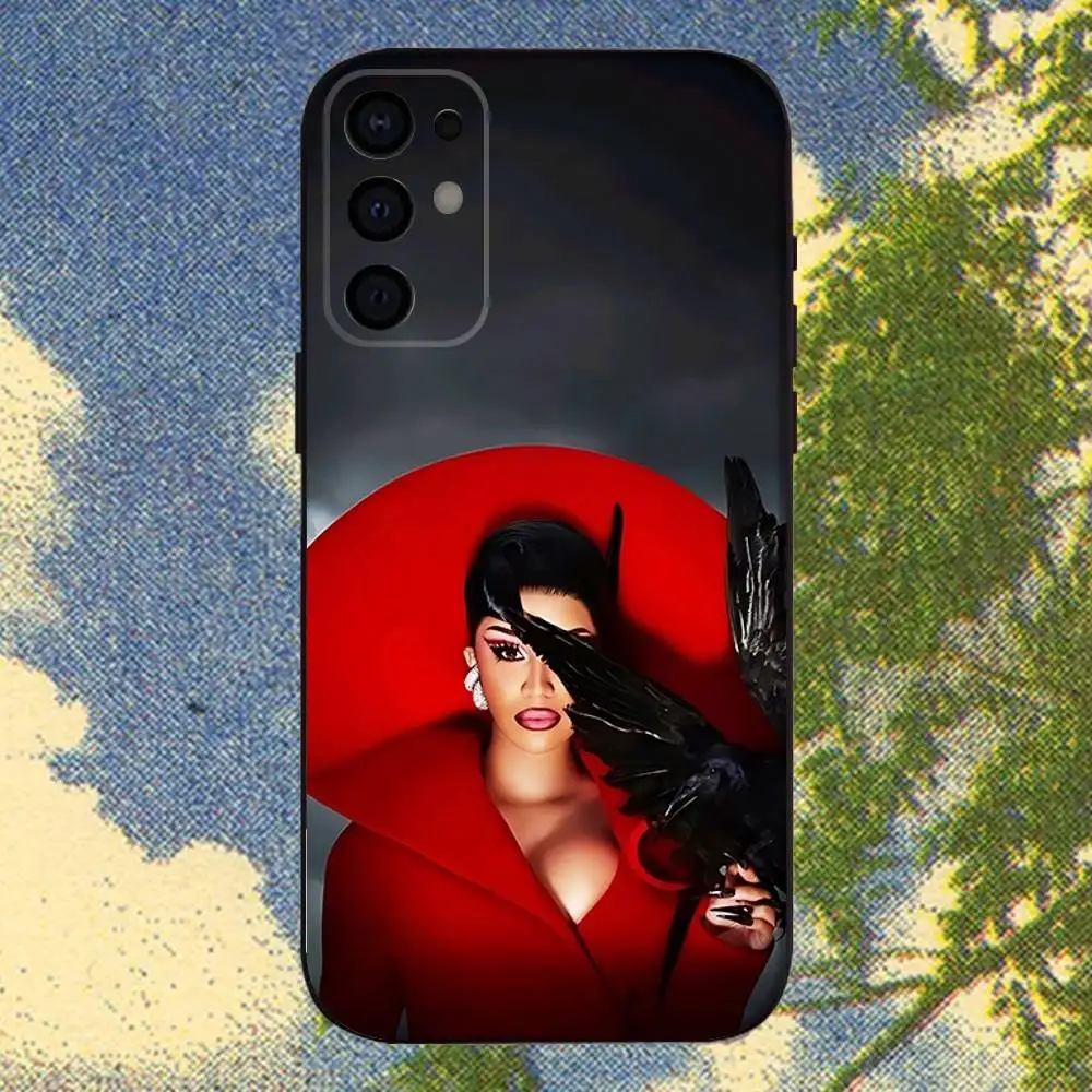 C-Cardi B Am I The D-Drama Phone Case For Samsung S 25,24,23,22,30,21,10,9,Ultra,Plus,Lite,FE,4,5G Black Soft Case #6