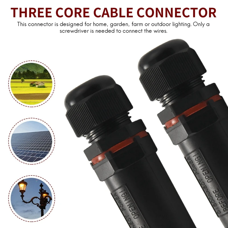 Promotion! Waterproof Junction Box Outdoor Cable Connector - 4-Pack IP68 Connector External Sleeve Couple