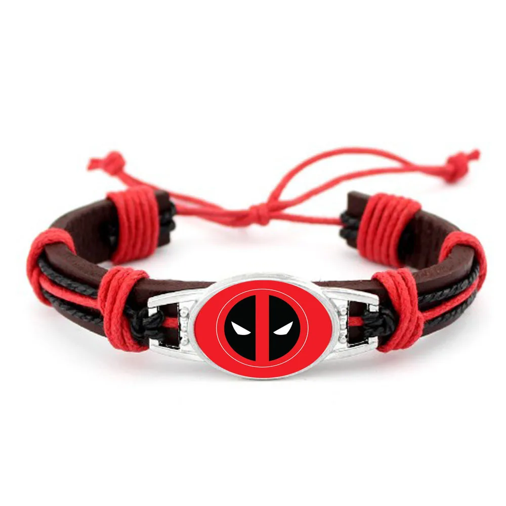 Batman Superman Wonder Woman Green Lantern Bracelet Braided Leather Accessories Movie Peripherals Birthday Gifts