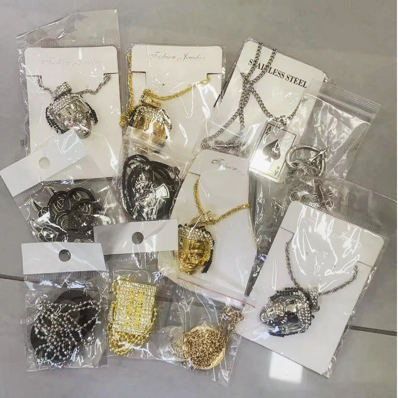 النساء مجموعة مجوهرات غامضة 1/10/30/50 قطع الرجعية الهيب هوب القلائد أقراط خواتم أساور صغيرة هدية عيد ميلاد مثالية