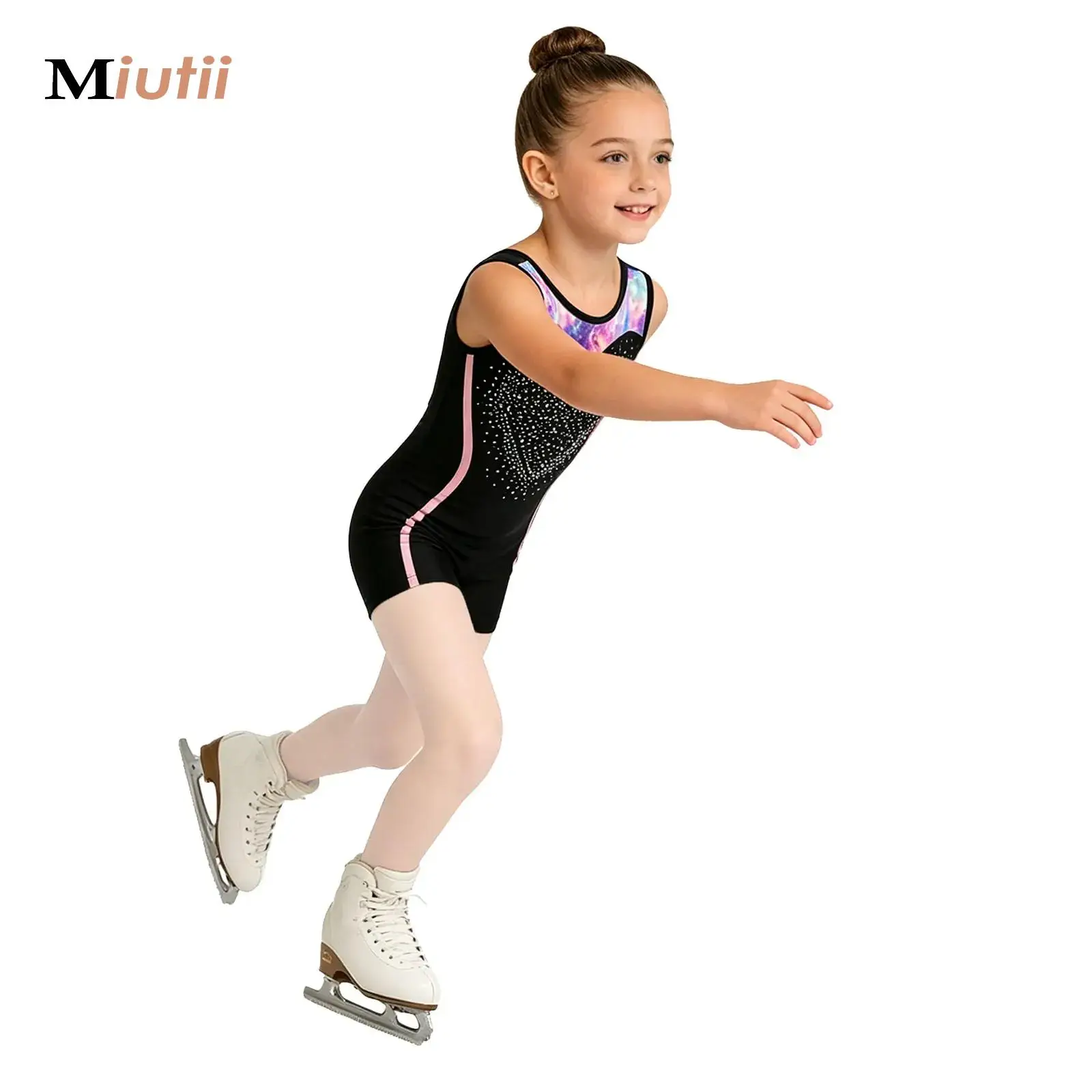 

Child Ballet Leotard For Dancing Dance Suit Professional Biketard Sports Bodysuit Sleeveless Catsuit Unitard Rhythmic Gymnastic