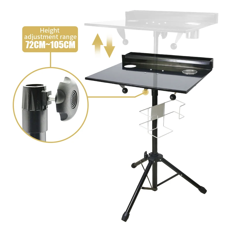 TAIDU Tripod Tattoo Work Station Table Height Adjustable Stand Tattoo Steel Large Desktop Workbench Table Tattoo Equipment