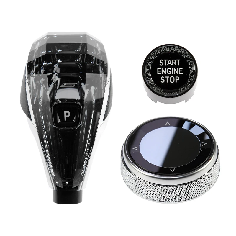 

Crystal Three-piece Set Gear Shift Knob for 5 Series G Chassis G30 G38 Car Interior Accessories