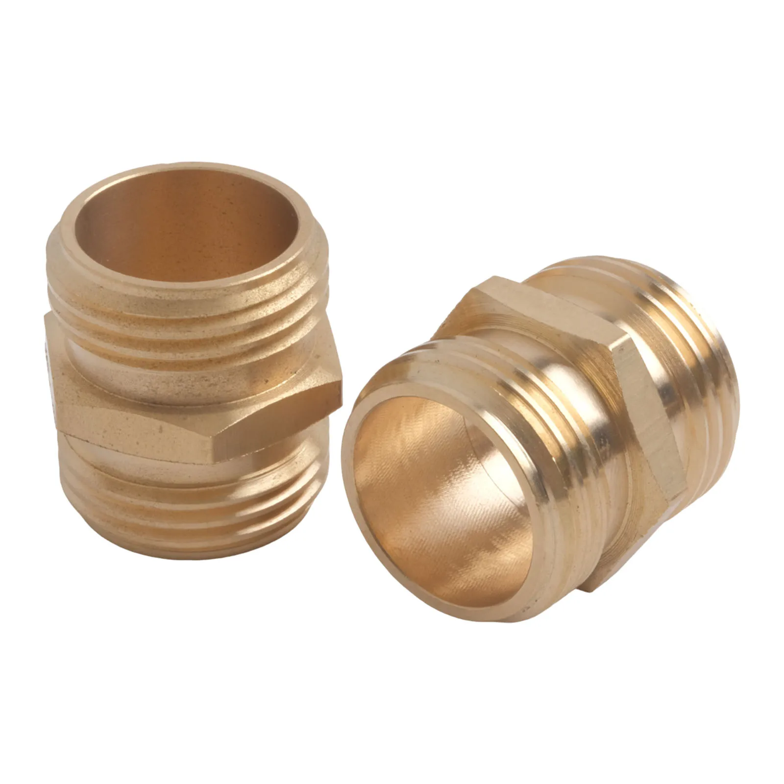 Brand New Connector Hose Parts Brass Female To Female Male To Male 1 Set 3/4 \\\\\\\