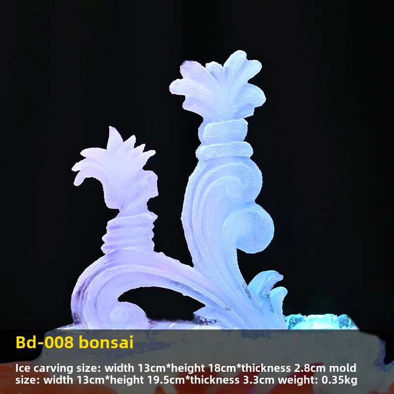 

Silicone Molds For Flower Pot Ice Sculptures Are Used To Decorate Food Trays, Ice Bowls, Seafood, And Ice Sculpture Tools