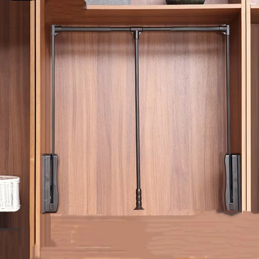 tringle-a-vetements-extensible-et-amovible-avec-amortisseur-design-moderne-installation-sur-porte-en-alliage-d'aluminium