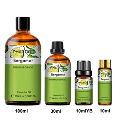 PHATOIL 10ML/30ML/100ML Bergamot Aromatherapy Essential Oil For Diffuser Candle Soap Making Aroma Plant Essential Oils