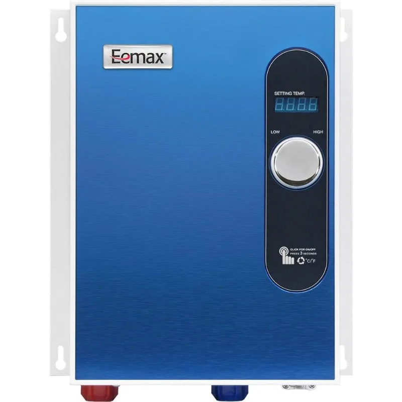 Eemax-calentador de agua eléctrico, dispositivo sin depósito, color azul, em24018