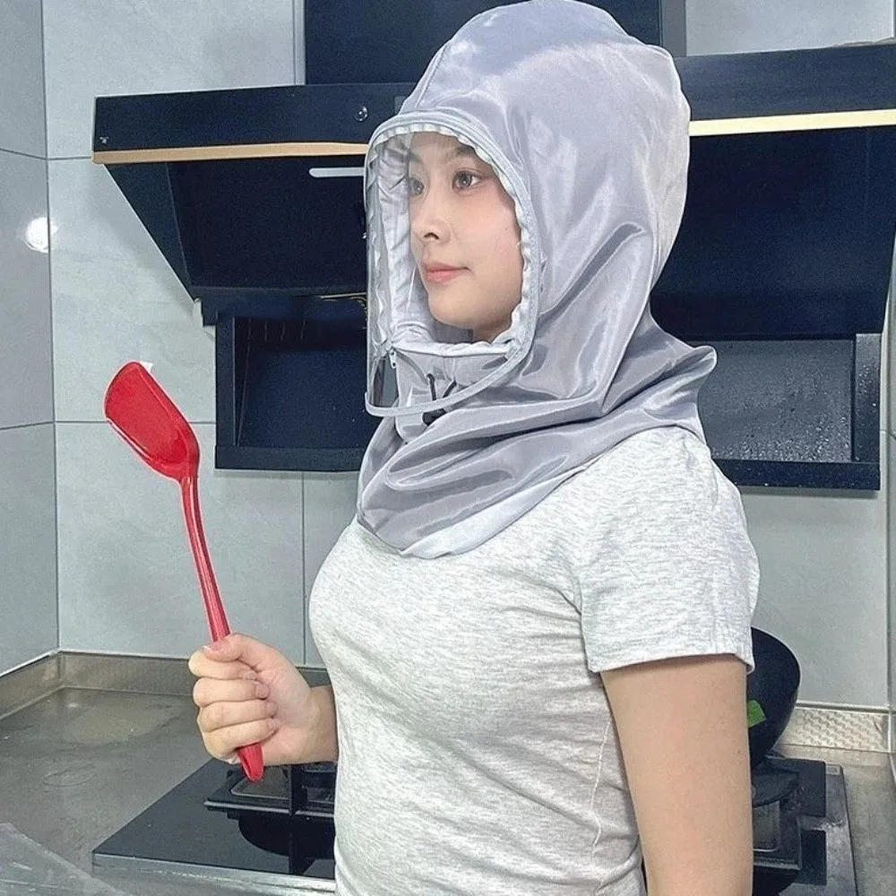 Splash Resistant Protective Mask Saliva-Proof Anti Oil Splash Head Mounted Mask Polyester Dust Proof Kitchen Face Shield