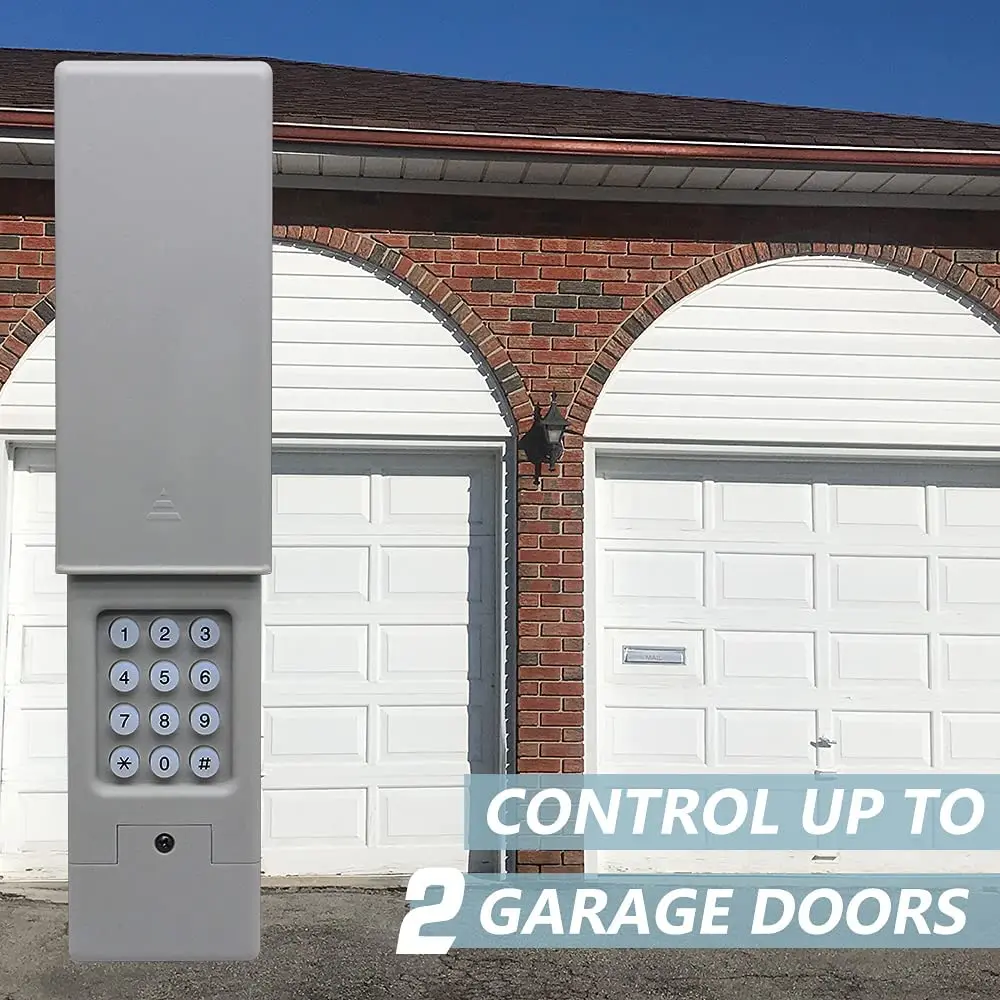 

Garage Door Controller 878MAX Security Garage Door Keypad Wireless and Keyless Entry System for Easy Entry