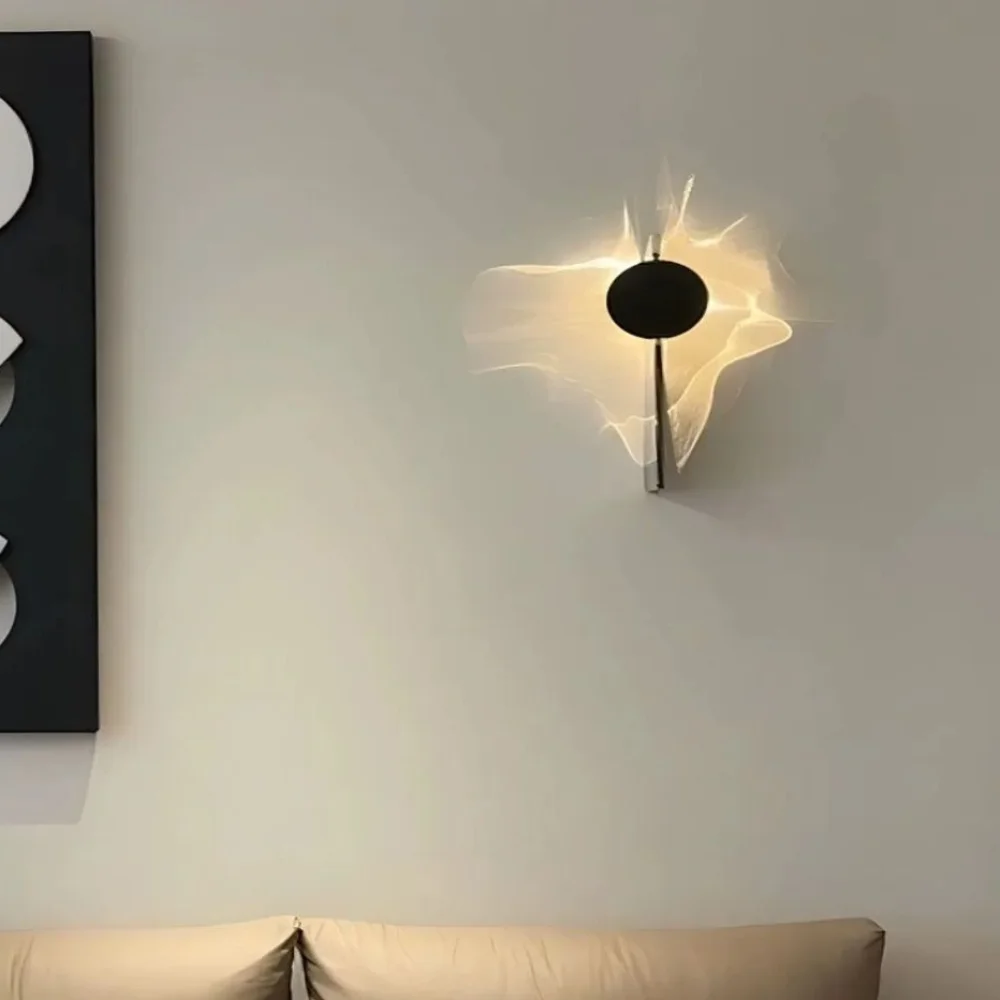 Energy Saving Water Ripple Wall Lamp Stainless Steel Rotatable LED Wall Light Adjustable Atmosphere Wall Sconce Lamp Hotel