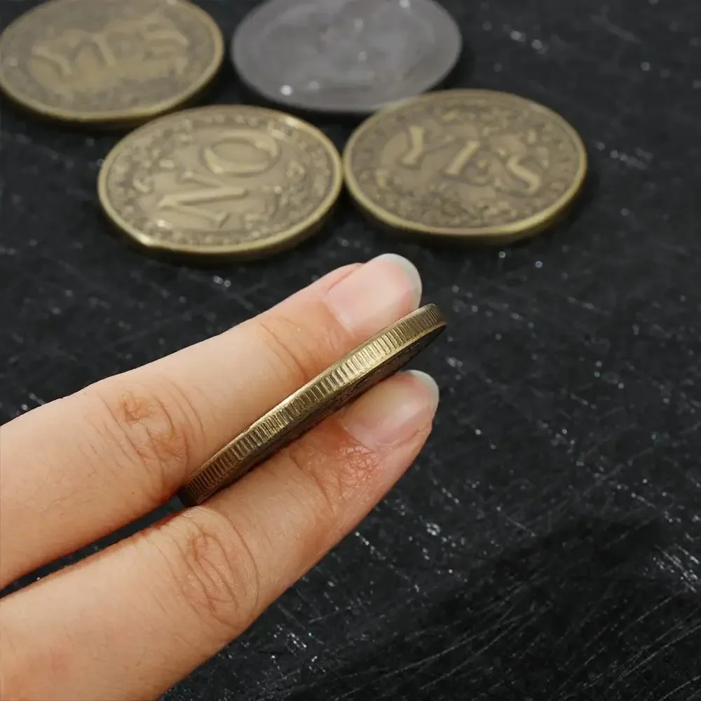 1 PC ใช่หรือไม่มีเหรียญที่ระลึกของเล่นของที่ระลึก Non-สกุลเงินเกม PROP Decision Maker Lucky เหรียญสําหรับเกมปาร์ตี้ความแปลกใหม่ Gag ของเล่น