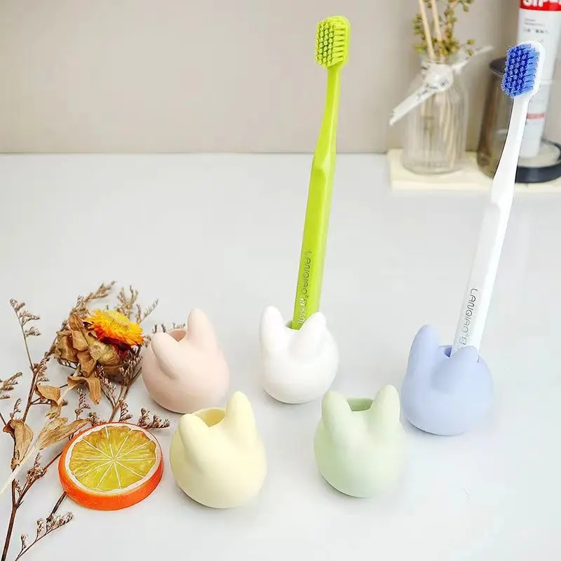 Rabbit Shape Silicone Molds for Gypsum Products,Pen Holder Toothbrush Holder New Concrete Mould,Silicone Mold House Ornaments