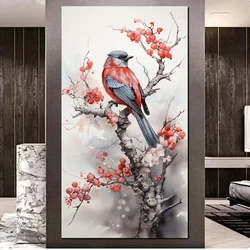 5D DIY Diamond Painting Cross Stitch Kits Plum Blossom Flower Bird Art Diamond Mosaic Embroidery New Arrival 2025 Home Decor